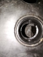 How much demineralized water should be added to the battery without scale?