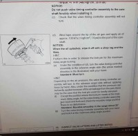 Toyota Yaris 1.0 (1SZ-FE) - Setting the variable camshaft timing wheel.