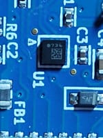 Chip identification: 1.5mm x 1.5mm, marked 736, datamatrix 2701491087841659, accelerometer?