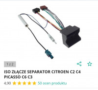 Peugeot 407 2005 - Instalacja 2 dinowego radia z Androidem i sterowaniem z kierownicy