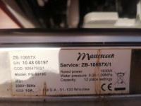 Mastercook ZB-10667X / FG-9373C - przegnity kosz górny w zmywarce