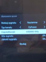 Brak odbioru MUX1 DVBT2 na TV TCL P735 - jak ustawić kanał ręcznie?