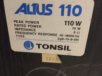 Dobór amplitunera do kolumn Tonsil 2x110W, 8 Ohm - parametry, budżet 400-500 zł