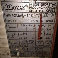 Spawarka MIKROMAG-100 Uszkodzony filtr przeciwzakłóceniowy.