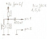 Jopix Omega - Brak modulacji, buczenie, pisk po podłączeniu mikrofonu elektretowego