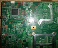 Asus X52J nie włącza się: pomiary rezystancji cewek i napięć na tranzystorach