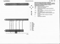 Schemat elektryczny oświetlenia lusterka Skoda Superb II 2010 Kombi Benzyna