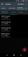 Connecting to multiple BLE services via ESP32: invisible FFF0 and FFF1 services