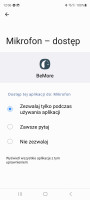 Samsung S20 Fe, Aplikacje BEMORE, Messenger, Viber - Połączenie z aparatami słuchowymi i rozmowy