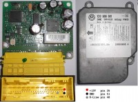 pinologia cenralki airbag vw - potrzebuje sprawdzić na stole sterowniki airbag 6