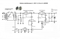 LM338 Regulated Power Supply Diagram: 1.25V-30V, 0-3A - Resistor Selection & Adjustment Help