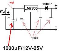 Ładowarka bezprzewodowa GSM - problem z ładowaniem Nokia DCT4 z baterii 9V