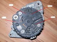 Podłączenie francuskiego alternatora 12V do roweru treningowego - schemat