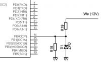 Jak sterować wejściami AVR (ATmega, ATtiny) z 12V bez scalonych układów?