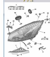 Jak zdemontować przednią lampę w Citroen C4 Picasso 2008?