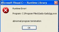 Błąd C++ przy uruchamianiu GG 7.0 na Windows XP Pro SP2