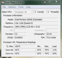 Intel DH55TC - Stała temperatura AUX 127°C, wentylator CPU działa równo