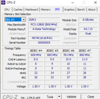 Jaka kość RAM 8GB do laptopa z Adata MI74C1D167HZ1 8GB 2RX8 PC3-12800S-11?