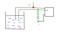 How to connect the 3.3V circuit to GPIO2 on the ESP01 for state detection?