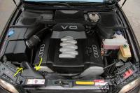 audi a8 4.2 Brak rur dolotowych do filtra powietrza
