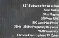 Mutant 12" 30cm. - Dobór wzmacniacza do głośnika.