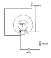 Diody przy głośnikach? Głośniki 6 Watt RMS. Świecenie w rytm muzyki.