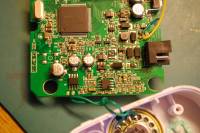 Overmax OV-BL-02 - identyfikacja elementów SMD po podłączeniu złego zasilacza