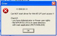 Jak uruchomić MotoWin na Windows XP? Błąd mimo patcha RedBox i UserPort