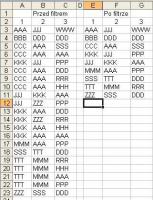 exel zdublowane wiersze