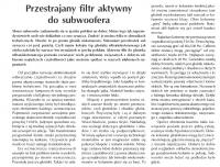 Jaki głośnik do budowy subwoofera? Subwoofer aktywny.