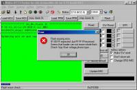 Nokia 3210 – błąd Flash Erasing przy wgrywaniu softu Rolisem 4.79, diody gasną