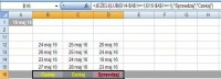 Excel - Compare 2 cells with dates to 1 cell with current date.