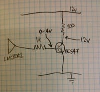 LMC6042 OpAmp Output Not Driving BC547 Transistor Collector Stays at 12V