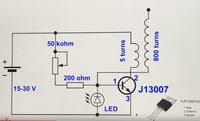 Tesla Coil Not Working: Using B50k Potentiometer, 4x9V Batteries, Transistor Overheats