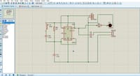 IC 555 Timer Metal Detector Schematic in Proteus: LED Output Not Working in Simulation