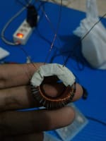 Joule thief circuit: Why is my output -16V and how to make it positive and stable?