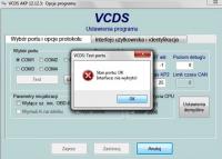 Program Vag - Test początkowy, komunikaty błędów przy pierwszym uruchomieniu