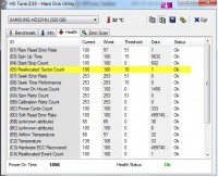 Dysk Samsung HD321KJ - 1 realokowany sektor . Dysk do wymiany?