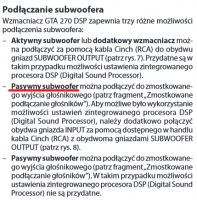 Blaupunkt GTA 270 - Jak poprawnie podłączyć subwoofer i skonfigurować wzmacniacz?