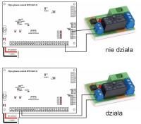 Integra 32 - wyjście niskoprądowe nie steruje modułem AWZ 514, dlaczego?