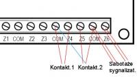 Wiring Surface Reed Switches to Satel Integra 24 System