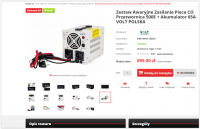 Tanie przetworniki do zasilania awaryjnego: wykorzystanie 4 akumulatorów ^V i ładowarki KEMOT