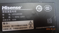 Hisense LED32K300 RSAG7.820.4801: LTA320AN01 Panel & 25Q32 SPI Flash - Troubleshooting