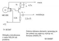 Wkładka mikrofonowa do CB Alan28.