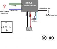 Jak podłączyć moduł Coming Home z Allegro do instalacji 12V w samochodzie?