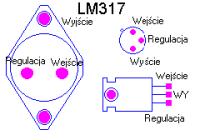 Jak poprawnie podłączyć wejście, wyjście i masę w układzie LM317?