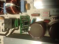 Samsung PS50A656T1F - Zasilacz BN44-00222A, spadek napięcia PFC przy obciążeniu