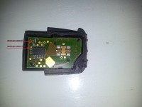 Płytka PCB elektronika pilota VW T5 brakujące elementy