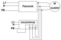 Jak prawidłowo podłączyć oscyloskop do falownika z silnikiem