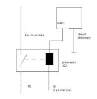Autoalarm, jak zwiekszyc obciazalnosc obwodu blokowanego?